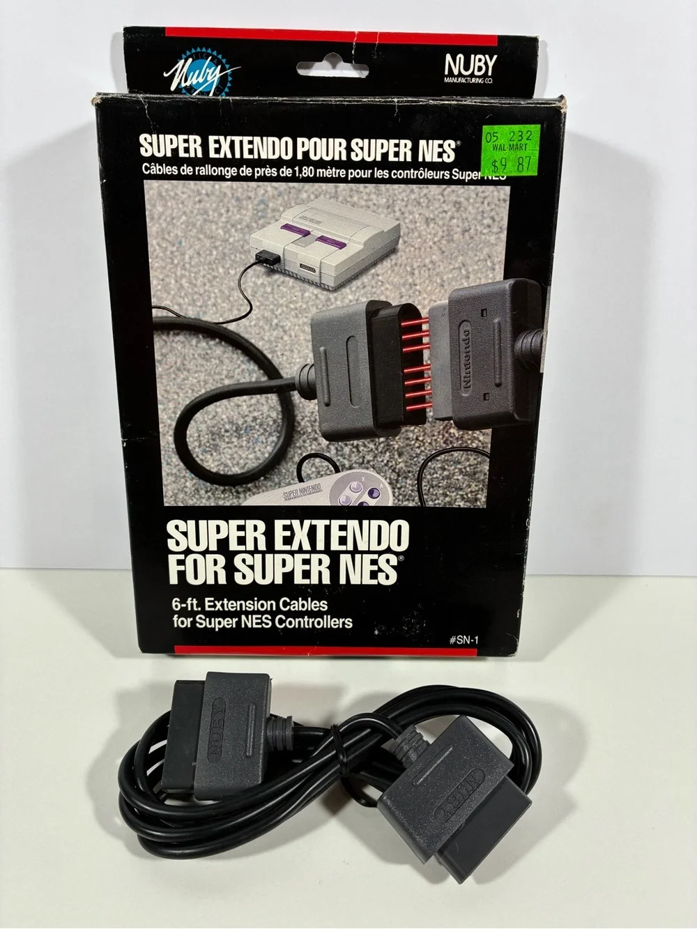Super Extendo NES 7 Pin Controller Extension Cable 6ft - One Set of Cables NEW